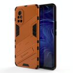 Per Huawei Nova 8 Punk Armor 2 in 1 PC + Custodia antiurto in TPU con supporto invisibile (arancione)