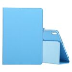 Per Lenovo M10 Plus TB-X606F Custodia in pelle a vibrazione orizzontale in tinta unita con struttura litchi con supporto e slot per penna (blu cielo)