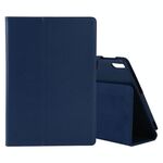 Per Lenovo TAB 4 10 PLUS (TB-X704) / TAB 4 10 (TB-X304) Litchi Texture Custodia in pelle orizzontale in pelle orizzontale con supporto e penna (blu scuro)
