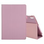 Per Lenovo TAB 4 10 PLUS (TB-X704) / TAB 4 10 (TB-X304) Custodia in pelle orizzontale orizzontale di colore solido texture con titolare e slot da penna (rosa)