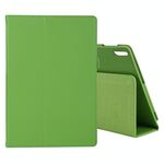 Per Lenovo TAB 4 10 PLUS (TB-X704) / TAB 4 10 (TB-X304) Custodia in pelle orizzontale orizzontale di colore solido texture con titolare e slot da penna (verde)