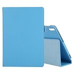 Per Lenovo TAB 4 10 PLUS (TB-X704) / TAB 4 10 (TB-X304) Custodia in pelle orizzontale orizzontale di colore solido texture con titolare e slot da penna (cielo blu)