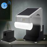 Potenza solare Impermeabile induzione del corpo umano a 6 modalità Lampada da telecomando con base altoparlante Bluetooth