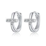 Argento sterling sterling S925 Orecchini delle donne dell'orecchio dell'orecchio dell'argento sterling