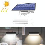 Pull-switch 2 in 1 Solar Light 60-LEDs Lampada da parete del cortile del paesaggio, colore chiaro: luce bianca (conchiglia bianca)