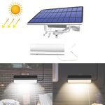Pull-Switch 2 in 1 Solar Light 60-LED Lampada da parete del cortile del paesaggio, colore chiaro: luce calda (shell bianco)