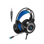 2 PCS G58 Gaming auricolare a cuffia cablato con microfono, lunghezza del cavo: Circa 2 m, Colore: Nero Versione a spina singola