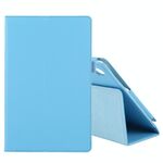 Per Lenovo Tab M10 HD Litchi Texture Solid Color Color orizzontale in pelle flip in pelle con supporto e slot da penna (cielo blu)