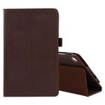 Per Lenovo Tab M7 Litchi Texture Colore solido Custodia in pelle orizzontale orizzontale con supporto e penna Slot (Brown)