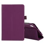 Per Lenovo Tab M8 Litchi Texture Colore solido Colore orizzontale in pelle flip con titolare e penna Slot (viola)