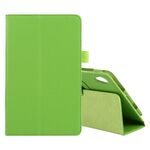 Per Lenovo Tab M8 Litchi Texture Colore solido Custodia in pelle orizzontale orizzontale con supporto e slot da penna (verde)
