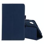 Per Lenovo Tab M8 Litchi Texture Colore solido Colore orizzontale Custodia in pelle flip con supporto e slot per penna (blu scuro)