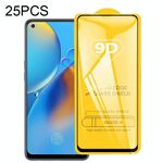 Per OPPO F19 25 PCS 9D colla a schermo intero a schermo intero in vetro temperato