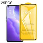 Per OPPO Trova X3 Lite 25 PCS 9D Pellicola intera a schermo intero a schermo intero