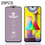 Per Samsung Galaxy M31 25 PCS 9H HD GRANDE Arc High Allumina a schermo intero in vetro temperato
