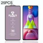 Per Samsung Galaxy M51 25 PCS 9H HD Large Arc High Allumina a schermo intero Pellicola in vetro temperato