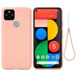 Per Google Pixel 5A Custodia protettiva in silicone in silicone liquido a colori solido