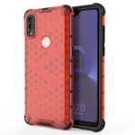Per ALCATEL 1V (2020) Ambito antiurto PC + Caso TPU (rosso)