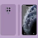 Per Xiaomi Redmi K30 Ultra Solid Color Imitation Liquid Silicone Silicone Straight Edge Custodia protettiva con copertura completa (viola)