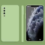 Per Xiaomi Mi 9 Custodia protettiva a copertura totale anticaduta in silicone liquido per imitazione tinta unita (verde Matcha)