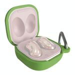 Per Samsung Galaxy Boccioli Live / Pro Bluetooth Auricolare Auricolare Custodia protettiva in silicone con gancio (erba verde)