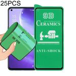 Per OPPO Trova X3 Lite 25 PCS 9D Schermo intero completa Colla Film ceramica