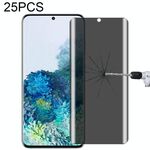 Per Samsung Galaxy S20 25 PCS 0.3mm 9h Durezza superficie 3D Superficie curva Superficie PRIVACY Pellicola di vetro