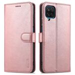 Per Samsung Galaxy A12 5G Azns Skin Self Seas Celf Texture Custodia in pelle flip orizzontale con slot per schede e portafoglio e portafoglio (oro rosa)