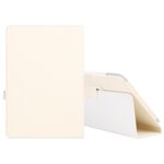 Per Amazon Fire HD 10 2021 Litchi Texture Colore solido Colore orizzontale in pelle flip in pelle con supporto e slot da penna (bianco)