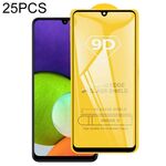 Per Samsung Galaxy A22 4G 25 PCS 9D Pellicola integrale in colla full schermo integrale
