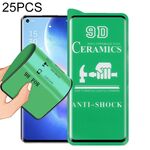 Per OPPO RENO5 PRO 5G 25 PCS 9D Full Screen full Colo Pellicola in ceramica