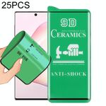 Per Samsung Galaxy Note10 25 PCS 9D Full Screen full Glue Pellicola in ceramica