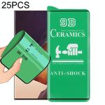 Per Samsung Galaxy Note20 Ultra 25pcs 9D Pellicola in ceramica a colla intera a schermo intero