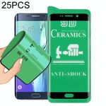 Per Samsung Galaxy S6 Edge + 25 PCS Full Screen a schermo intero Pellicola in ceramica piena