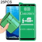 Per Samsung Galaxy S8 + 25 PCS 9D Full Schermo intero Pellicola in ceramica