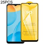 Per OPPO A35 / A54S 25 PCS 9D Full Glue Full Screen Temperato Pellicola Vetro