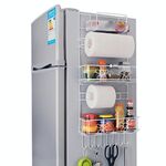 Portaoggetti per frigorifero multistrato Scaffale laterale Supporto per parete laterale Organizzatore da cucina multifunzione per uso domestico, dimensioni: portafiori