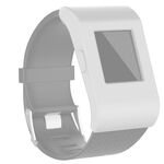 Per la custodia in silicone con copertura piena di sovratensione Fitbit (bianco)