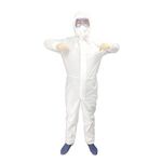 Tuta isolante siamese impermeabile usa e getta SF non tessuta con pellicola isolante sicura, dimensioni: 185 cm / XXXL
