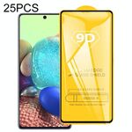 Per Galaxy A71 5G 25 PCS 9D Full Glue Pellicola in vetro temperato a schermo intero