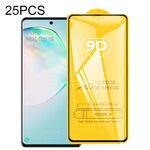 Per Galaxy A91 25 PCS 9D Full Glue Pellicola in vetro temperato a schermo intero