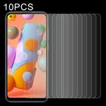 Per Galaxy A11 / M11 10 PCS 0.26mm 9H Durezza superficiale 2.5D Pellicola non a schermo intero in vetro temperato antideflagrante