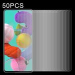 50 PCS 0.26mm 9H Durezza superficiale 2.5D Pellicola a schermo intero in vetro temperato antideflagrante per Galaxy A51
