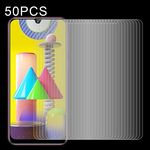 50 PCS 0.26mm 9H Durezza superficiale 2.5D Pellicola non a schermo intero in vetro temperato antideflagrante per Galaxy M31