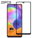 25 PCS 9H Durezza superficiale 2.5D Pellicola in vetro temperato a schermo intero con colla piena per Galaxy A31
