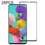 25 PCS 9H Durezza superficiale 2.5D Pellicola in vetro temperato a schermo intero con colla piena per Galaxy A51