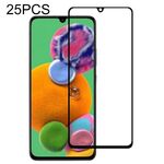 25 PCS 9H Durezza superficiale 2.5D Pellicola in vetro temperato a schermo intero con colla piena per Galaxy A81