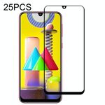 25 PCS 9H Durezza superficiale 2.5D Pellicola in vetro temperato a schermo intero con colla piena per Galaxy M31