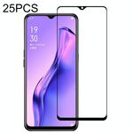 25 PCS 9h Surface Hardness 2.5D Colla intera a schermo intero Pellicola in vetro temperato per OPPO A31 2020