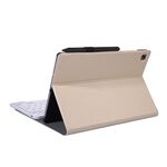 Custodia per tablet con tastiera Bluetooth A307 per Galaxy Tab A 8.4 T307 (2020) con supporto (oro)